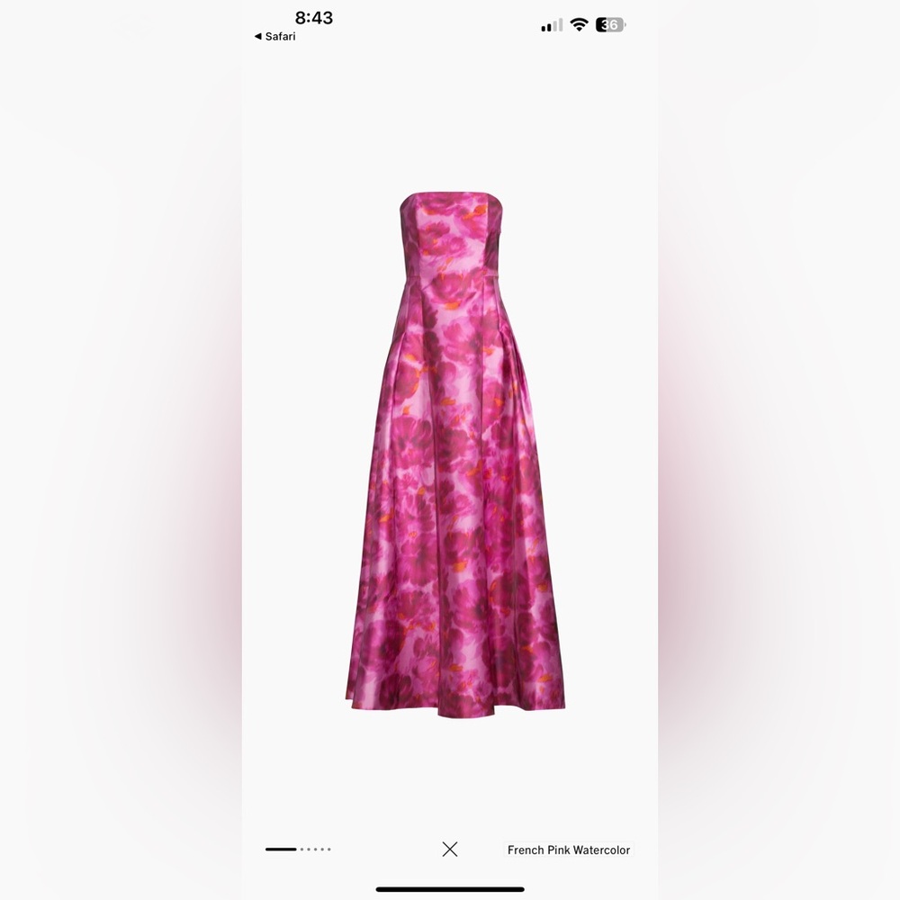 Black tie badgley Mischka pink dress
